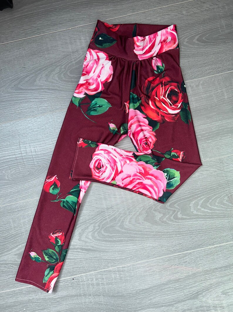 Kinder / Baby / Kleinkind / Teen Leggings Hosen Rose Floral