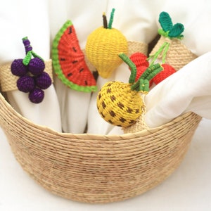 Fruit Napkin Ring Iraca/straw/Klatso