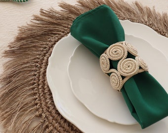 Caracola Iraca/straw/raffia Napkin Ring