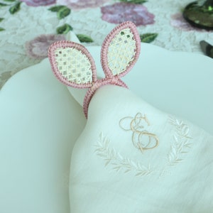 Bunny Napkin Ring iraca/straw/easter image 5