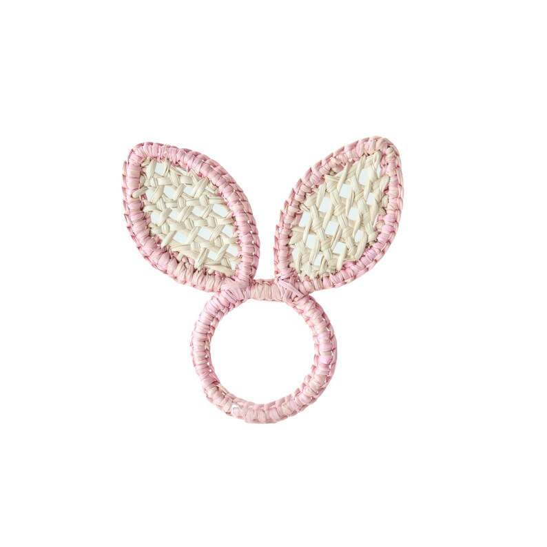 Bunny Napkin Ring iraca/straw/easter image 3