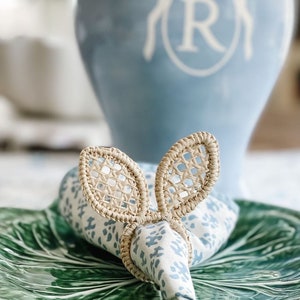 Bunny Napkin Ring iraca/straw/easter image 2