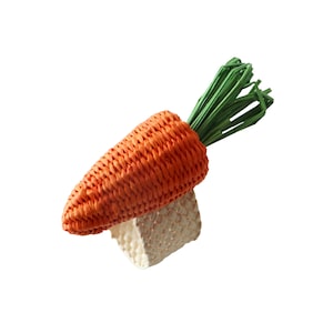 Carrot Napkin Ring iraca/straw/easter