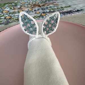 Bunny Napkin Ring iraca/straw/easter image 6