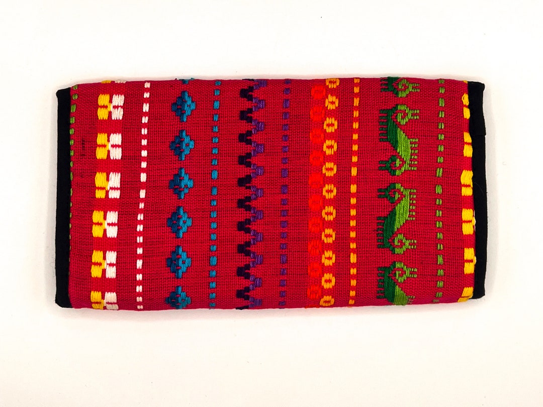 Handwoven Guatemalan Wallet: Mayan Art, Natural Dye Textiles - Etsy