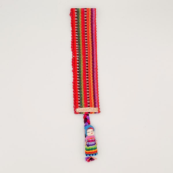 Guatemalan Bookmark Rainbow - Mayan Art - Maya Tribal - Indigenous Handmade - Hand woven Mayan Textiles - Natural dye Organic - Lake Atitlan