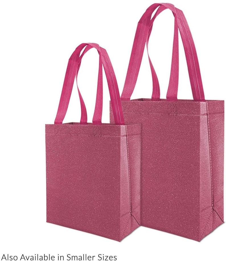 Large Reusable Glitter Gift Bags With Handles Party Favor Bags Etsy