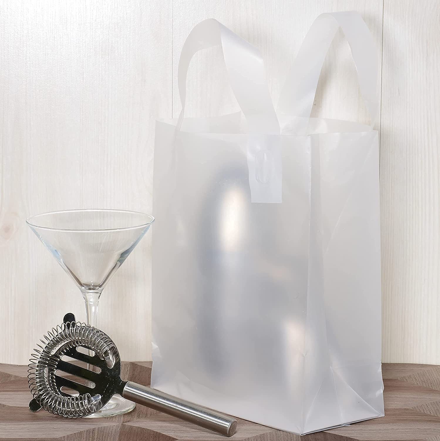 Clear Plastic Bags with Handles Small Shopping Bags with Etsy