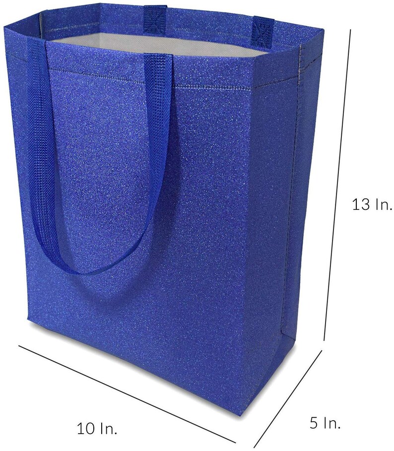 Large Reusable Glitter Gift Bags With Handles Party Favor Bags Etsy