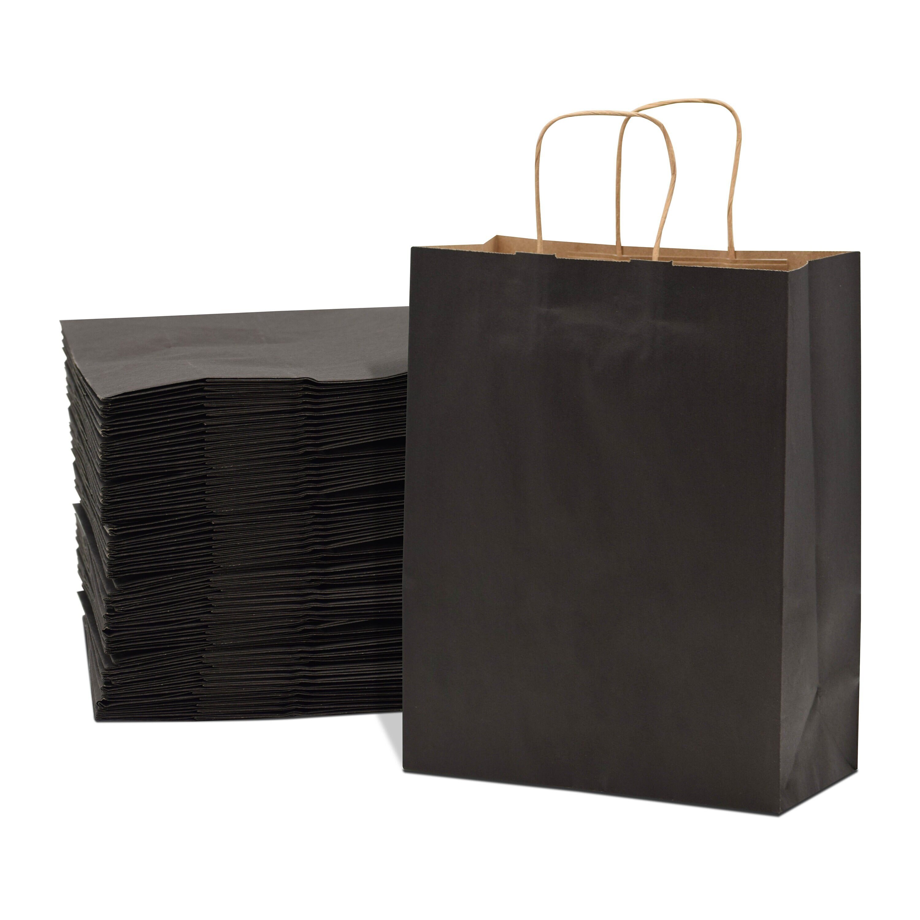  【24pcs Bags】Paper Bags With Handles- 8x10x4 Brown