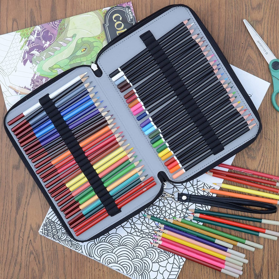 Colored Pencil Holder Large Capacity 200 Pencil Case with Etsy
