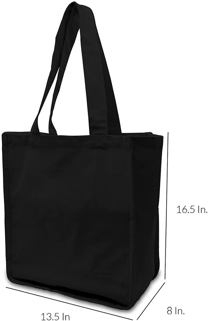 Black Cotton Canvas Eco Friendly 3 Pack Reusable Produce Bags Etsy