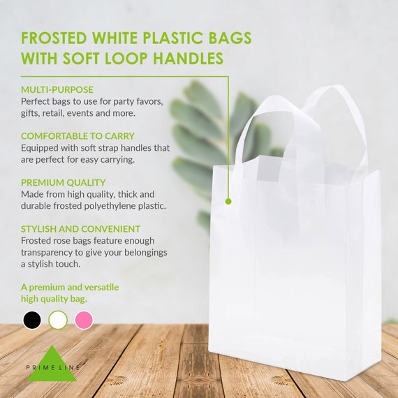 Small plastic bags with handles deals