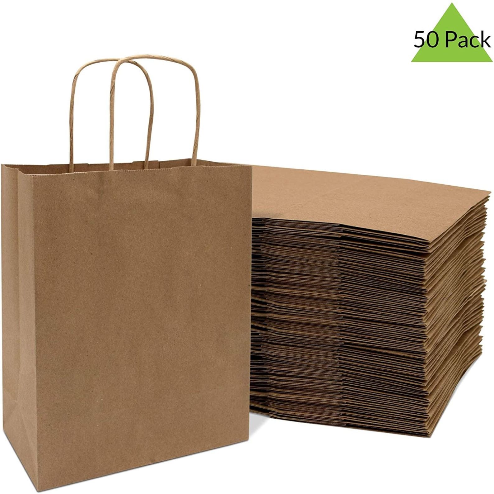 Brown Paper Bags with Handles 8x4x10 inches 50 Pcs. Paper Etsy