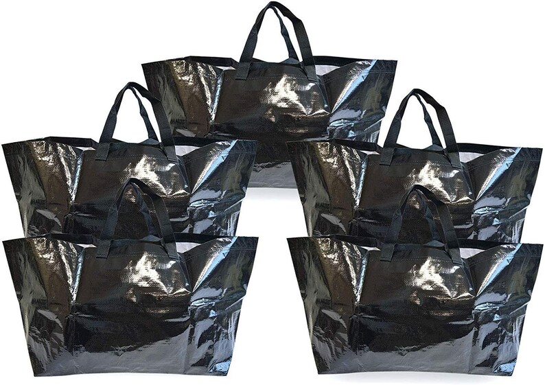 Extra Large Reusable Bags 21x13x14 Storage Shopping Bags Large Tote Bags for Carrying Bulk Items Prime Line Packaging 5 Pcs Extra Large Reusable Bags 21x13x14 Storage Shopping Bags Large Tote Bags for Carrying Bulk Items Prime Line Packaging 5 Pcs