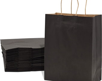 Kraft Brown Twist Handle Paper Party and Gift Carrier Bags With Twisted Handles Kraft Brown Twist Handle Paper Party and Gift Carrier Bags With Twisted Handles