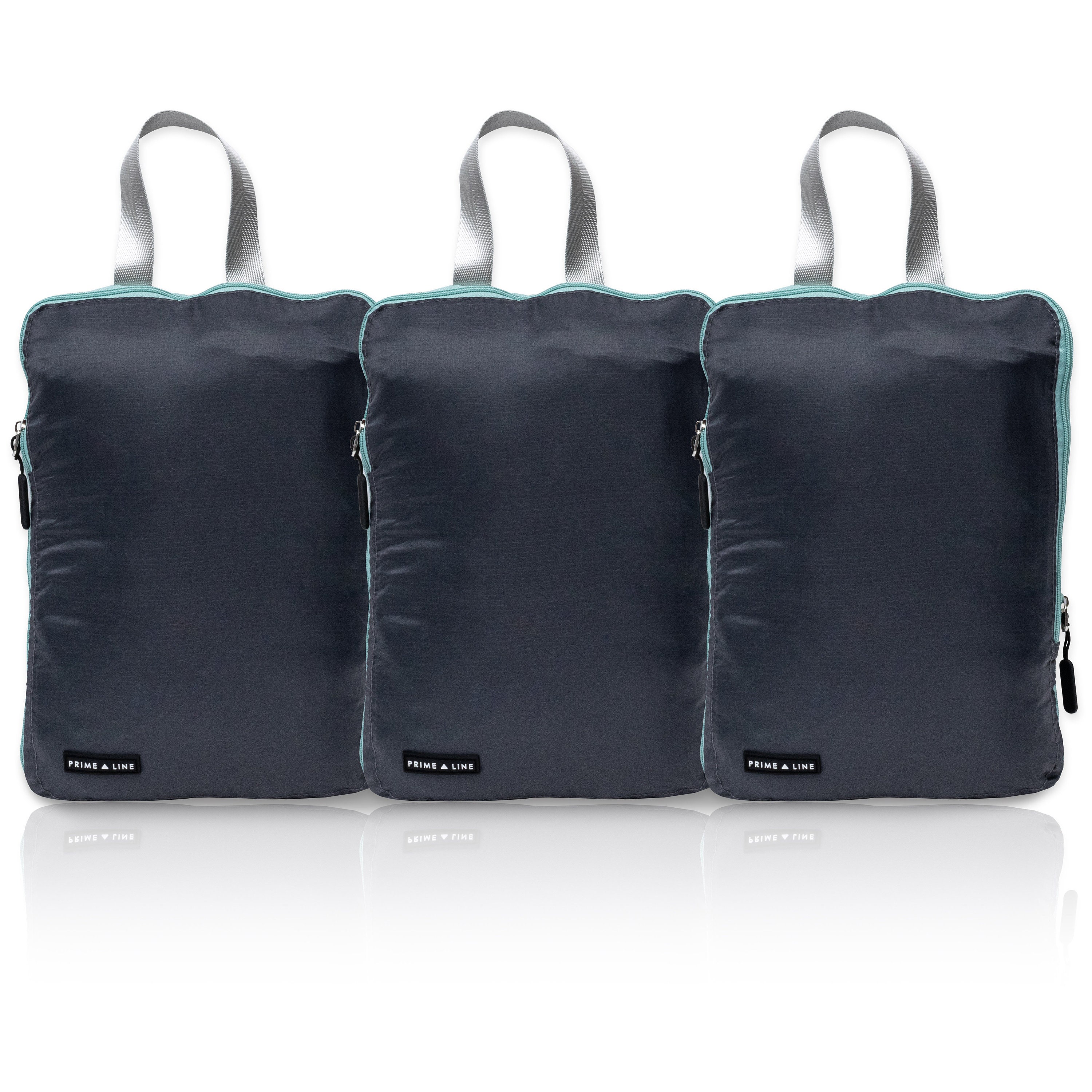 Compression Packing Cubes Travel 3 Pack Navy Reusable Ultralight