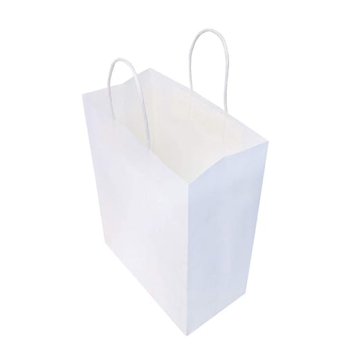 50 Pack White Kraft Gift Bags Etsy