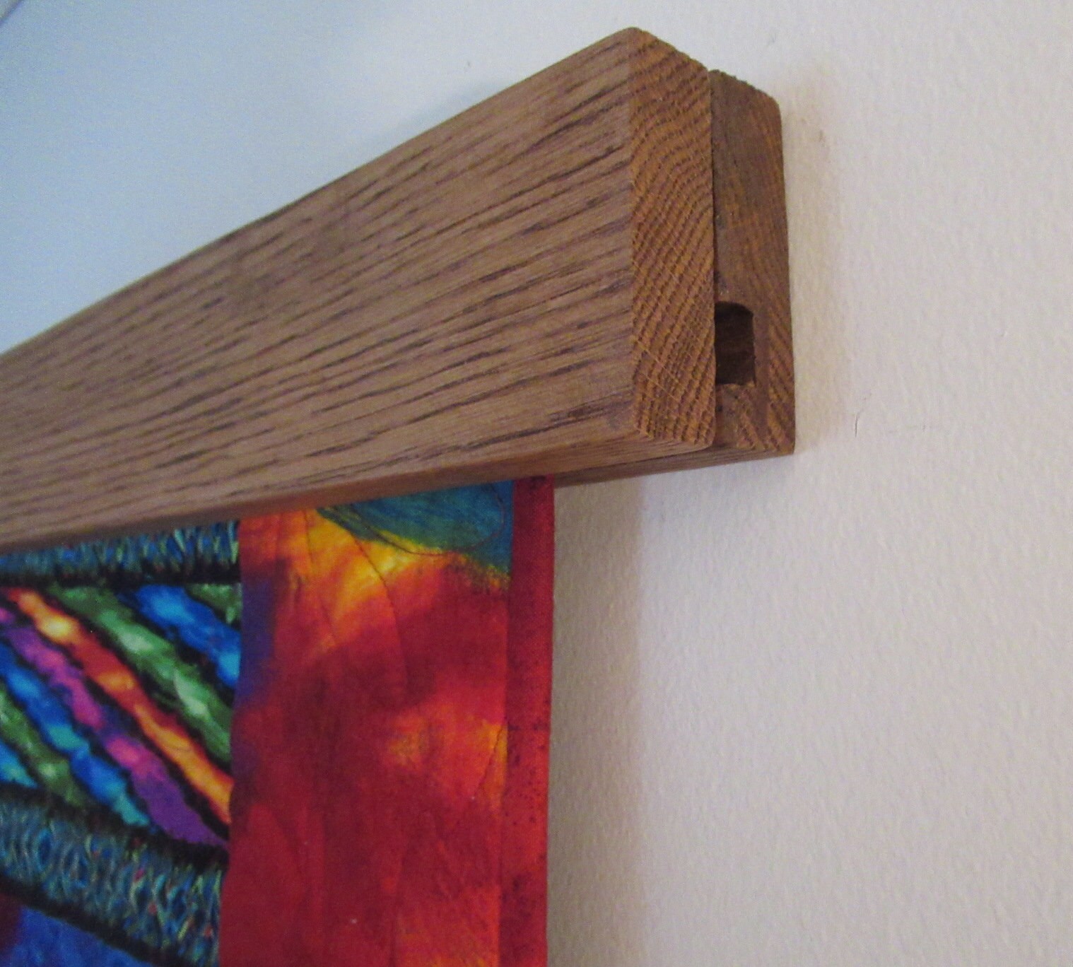 42 to 58 Modern Oak Quilt Hanger Quilt Rack Etsy