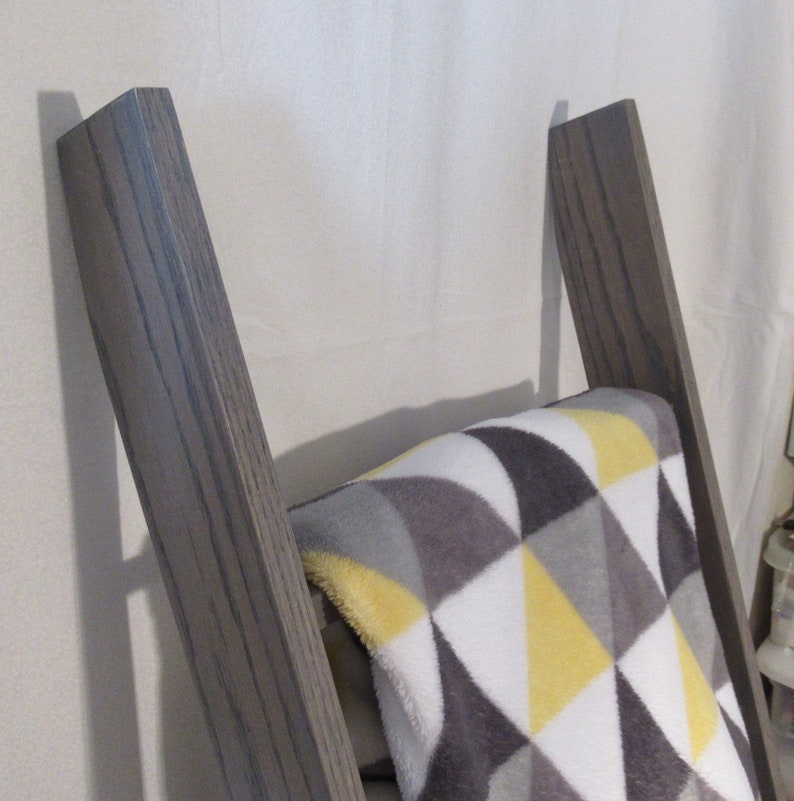 Solid Oak Blanket Ladder Quilt Ladder Wood Farmhouse Decor Etsy