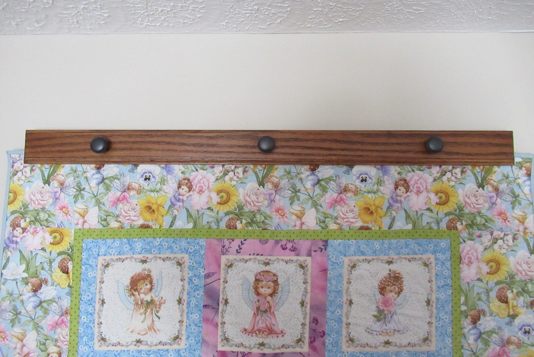 42 to 58 Oak Quilt Hanger, Oak Blanket Hanger, Quilt Rack, Wood Home Decor Etsy