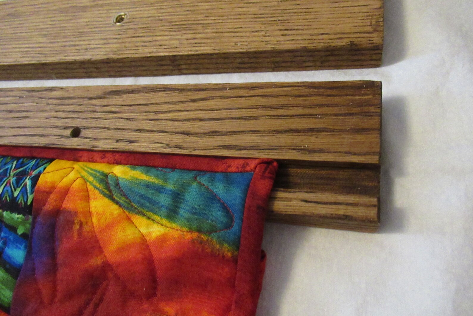 24 to 40 Modern Oak Quilt Hanger Quilt Rack Etsy