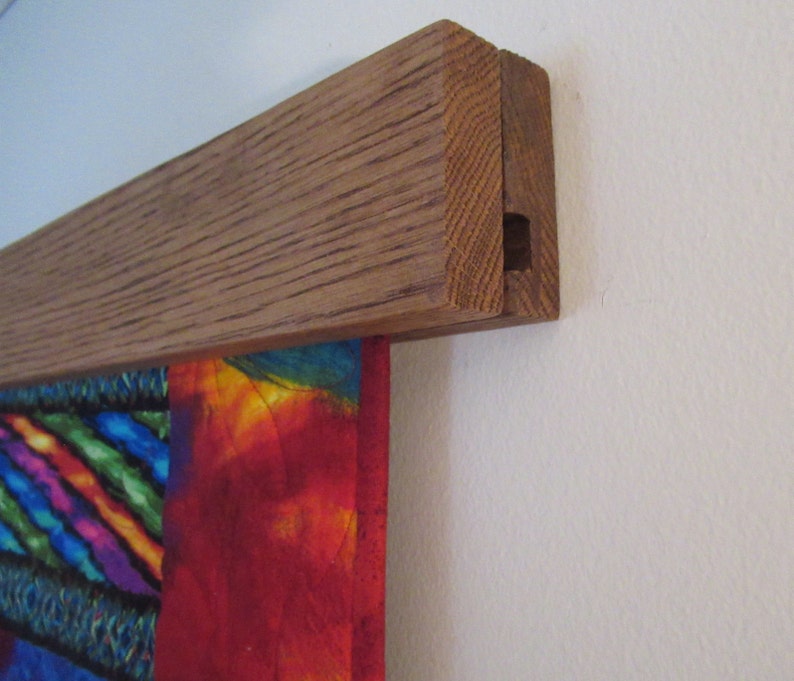 24 to 40 Modern Oak Quilt Hanger Quilt Rack Etsy