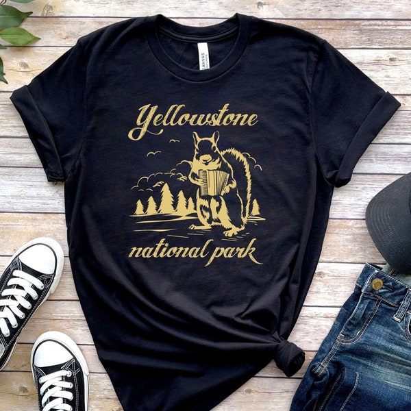 Camisa de Yellowstone, camisa del parque nacional, camisa de senderismo, camisa de camping, camiseta de Yellowstone, camiseta del parque nacional, Yellowstone retro