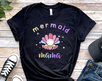 Mermaid Mama, Mermaid Mama Shirt, Mermaid Mom, Mermaid Mom Shirt, Mermaid Mommy, Mermaid Gift, Mermaid Tshirt, Mermaid Party Shirt