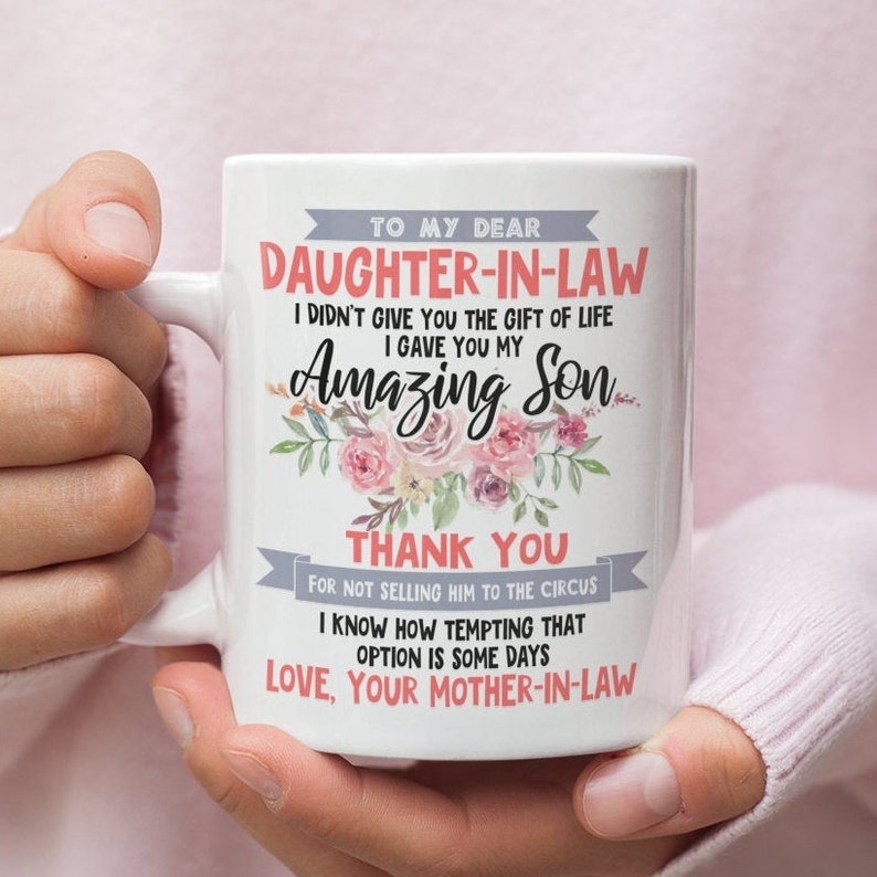 Funny Daughter in Law Mug Daughter in Law Gift Favorite Etsy