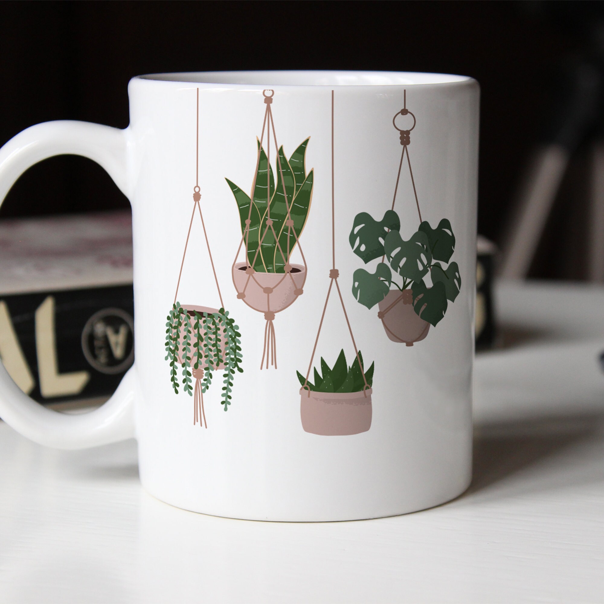 Plant Lover Mug Cute Plant Mug Plant Lady Tea Mug Plant Etsy