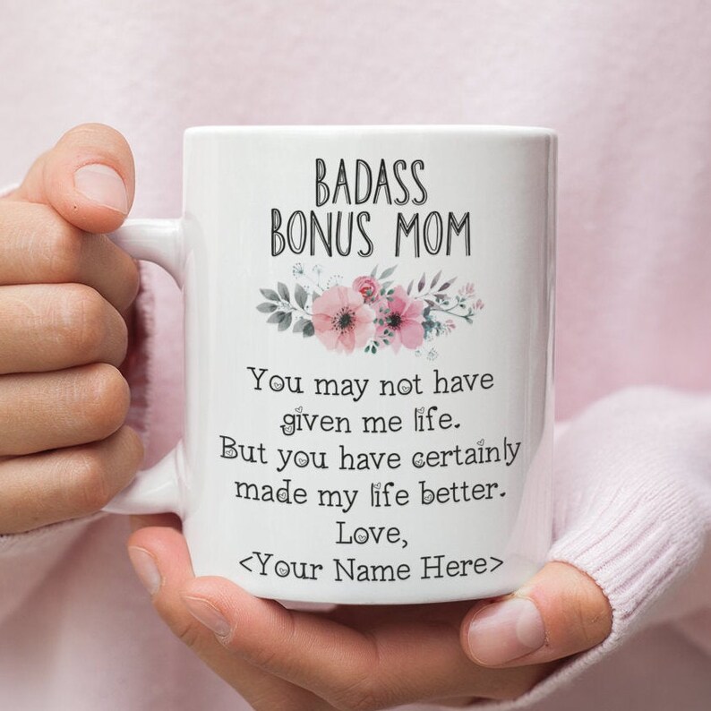 Cute Gift For Step Mom Step Mom Mothers Day Gift Badass Etsy
