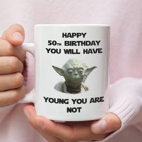50th Birthday Mug for Star Wars Fan, Gift for 50th Birthday, 50th Birthday Mug, Star Wars Birthday Gift For 50 Year Old