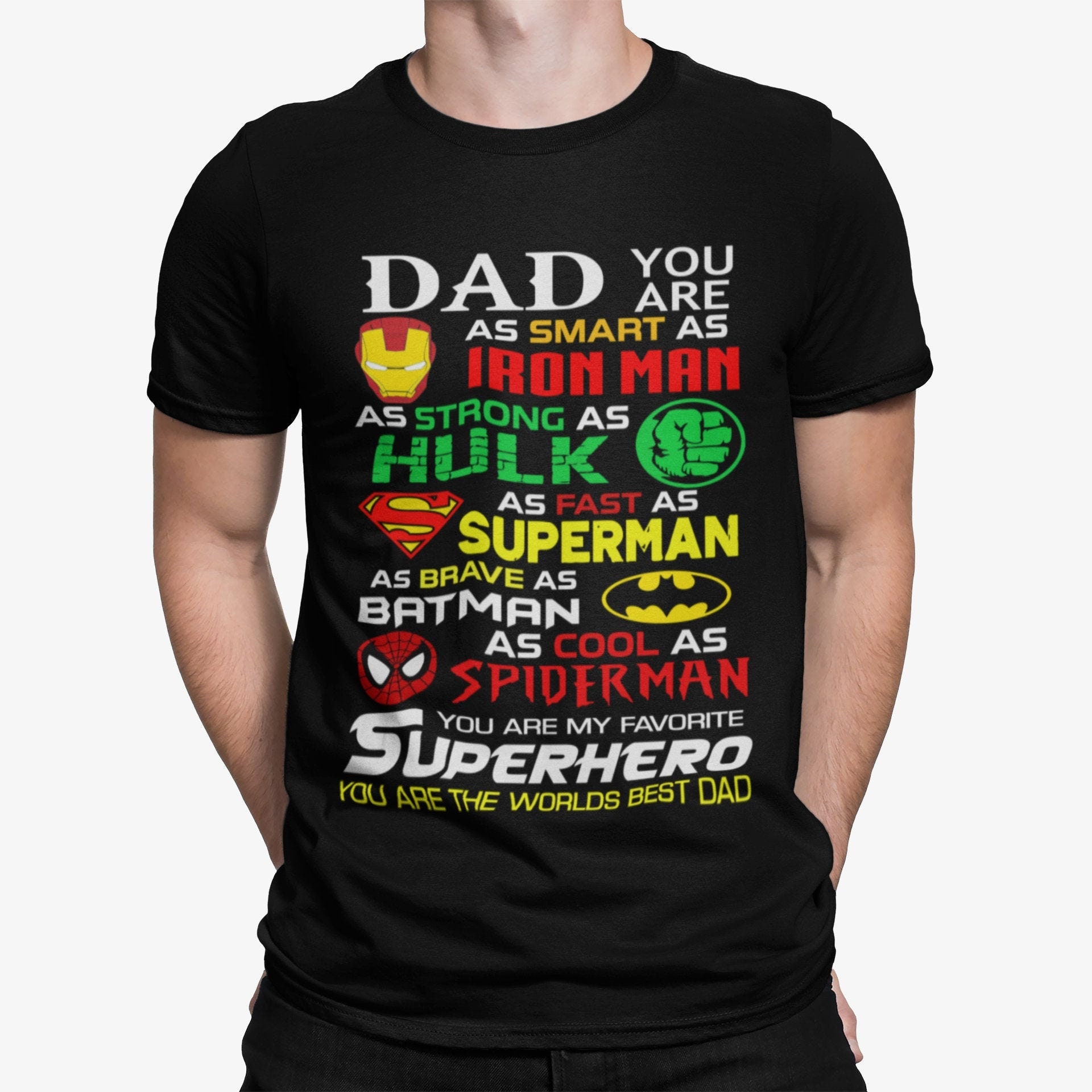 Super Hero Dad Shirt Fathers Day Shirt Dad Shirt Gift for - Etsy