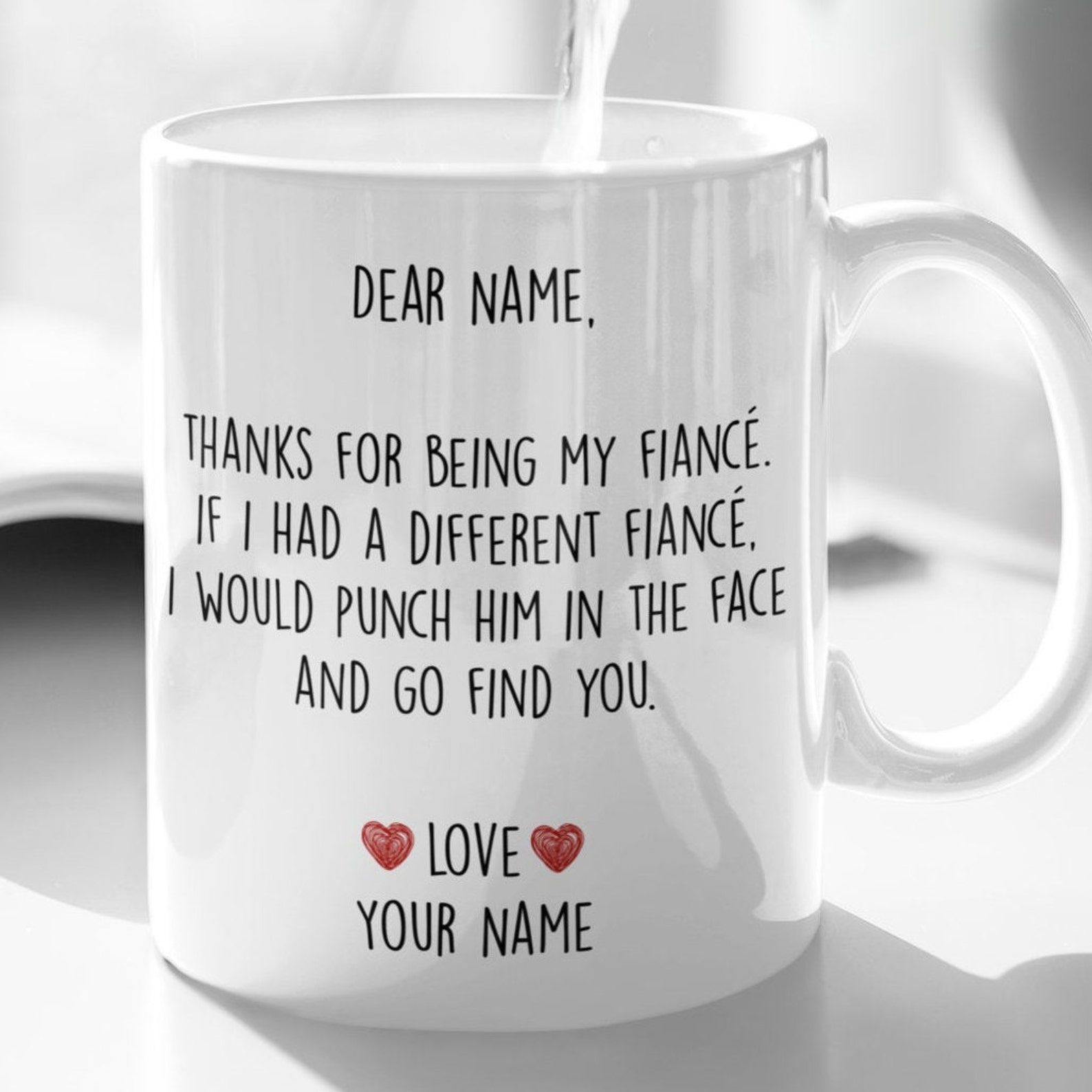 Personalized Valentines Gift for Fiance Funny and Loving Etsy