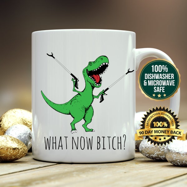 Funny T-Rex Mug, Custom Dinosaur Mug, Funny Birthday Gift, Paleontology Gift, Christmas Present, Gift for Him Her, Unique Coffee Mug