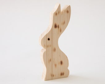 Hasenfigur aus Holz (3er-Set)