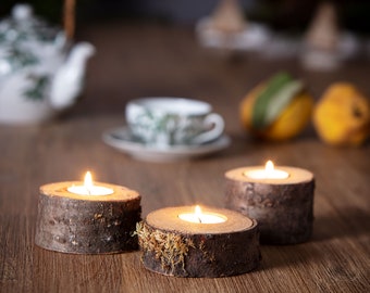Holz Teelicht Etsy