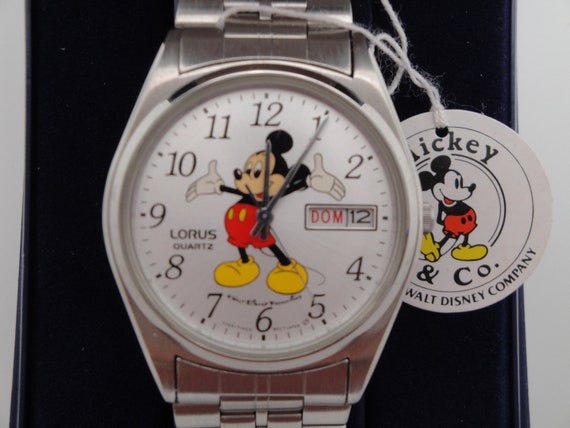 mens lorus mickey mouse watch
