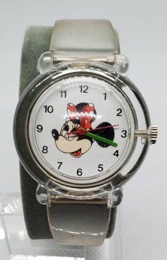 Vintage Clear Bubble Minnie Mouse Watch