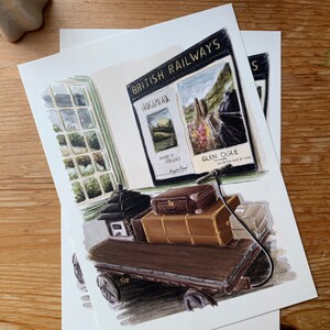 Cartolina "Walking in Glenfinnan" - A6 immagine 2