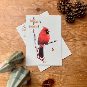 Carte "Cardinal de Noël" - A6