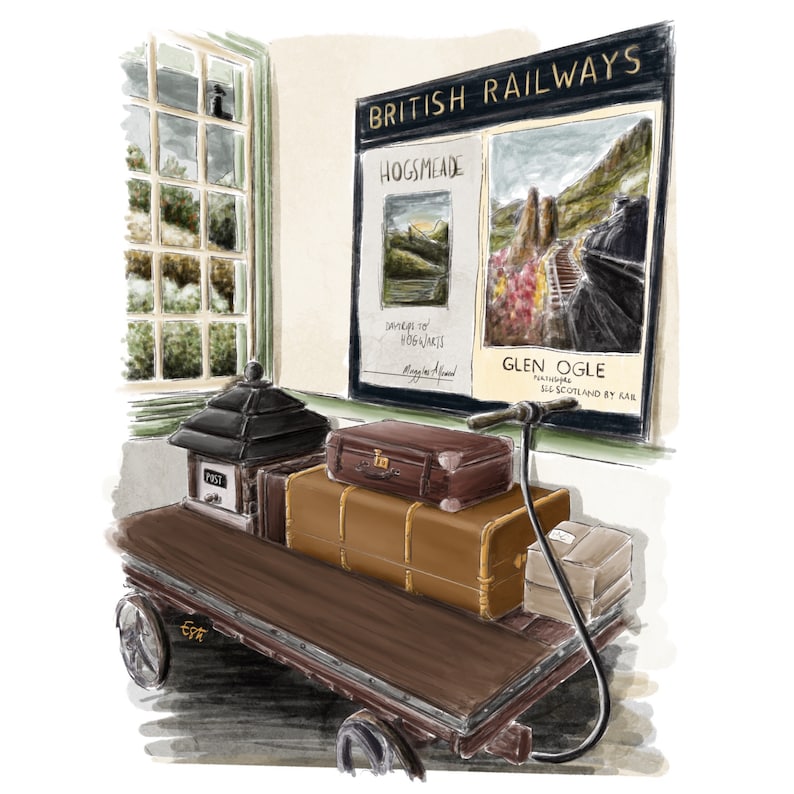 Cartolina "Walking in Glenfinnan" - A6 immagine 1