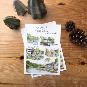Carte postale « Balade à Pont Aven » - A6