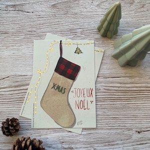 "Kerstsok" kaart - A6