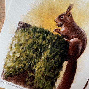 Carte postale " petit écureuil" - A6 image 4