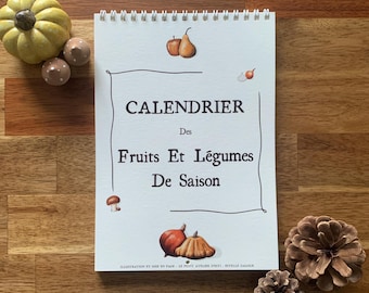 Der ewige Kalender – saisonales Obst und Gemüse – A5