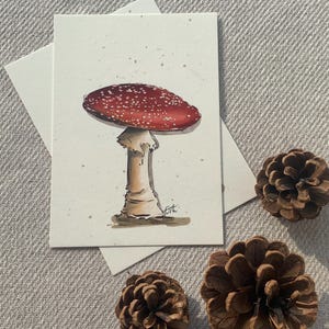 Carte postale « champignon » -A6
