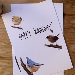 Carte "Three little birdsday" - A6 image 3