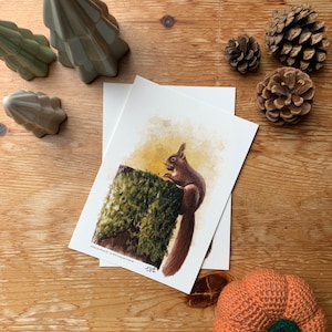 Carte postale " petit écureuil" - A6